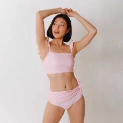 Ballet Pink Bella Crop Top -Albionfit Store 1369A0630final