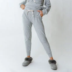 Travel Joggers, Heather Grey -Albionfit Store 2369A4201final