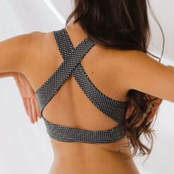 Black Checkers Top Knot -Albionfit Store 369A0007final