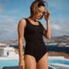Deep End One-Piece, Black -Albionfit Store 369A0080final 4b0d0d61 e337 46b8 966e 6437b261968a