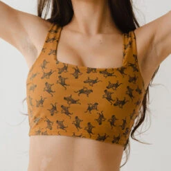 Golden Tiger Olivia Swim Crop -Albionfit Store 369A0136