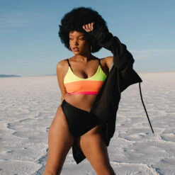 Kelsey High Cut Bottoms, Black -Albionfit Store 369A0246final