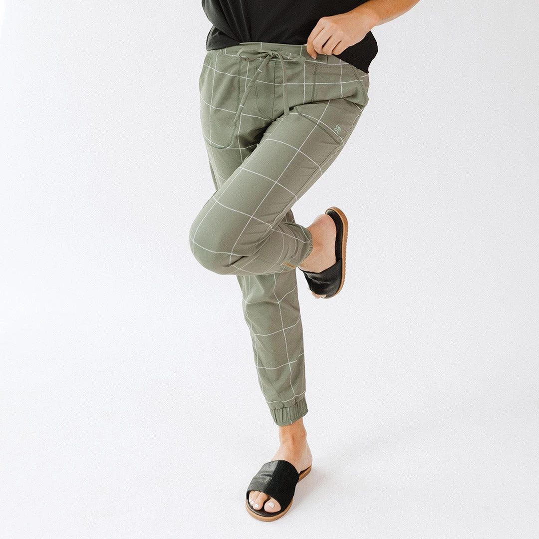 Sage Windowpane Jetsetters 10 Sage Windowpane Jetsetters - Image 8