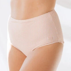 Pink Checkers High-Waisted Bottoms -Albionfit Store 369A0461final
