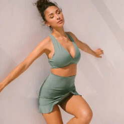 Sea Salt High-Waisted Swim Skirt -Albionfit Store 369A0658