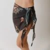 Rose Black Sarong -Albionfit Store 369A0674final