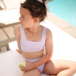 Mini Olivia Two-Piece Set, Lilac Stripe -Albionfit Store 369A0733final