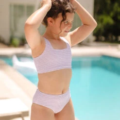 Mini Olivia Two-Piece Set, Lilac Stripe -Albionfit Store 369A0820final