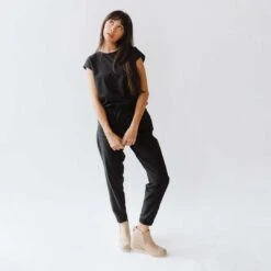 Black Jumpsuit -Albionfit Store 369A0973finnal 1