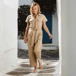 City Jumpsuit, Brown Canvas -Albionfit Store 369A1214final