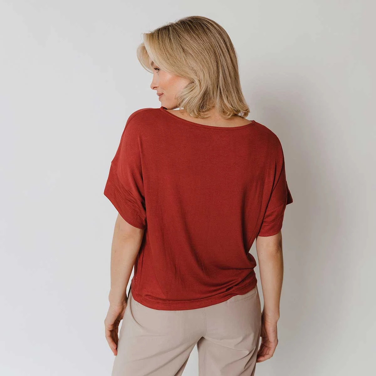 Boxy Tee, Pale Brick 4 Boxy Tee, Pale Brick - Image 2