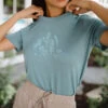Wildflower Tee, Blue -Albionfit Store 369A1400final
