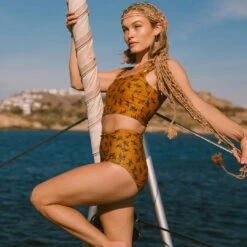 Golden Tiger High-Waisted Bottoms -Albionfit Store 369A1985