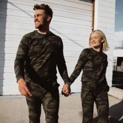 Men's Sweatshirt, Green Camo -Albionfit Store 369A2298final