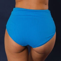 Sporty High-Waisted Bottoms, Cobalt -Albionfit Store 369A2405final