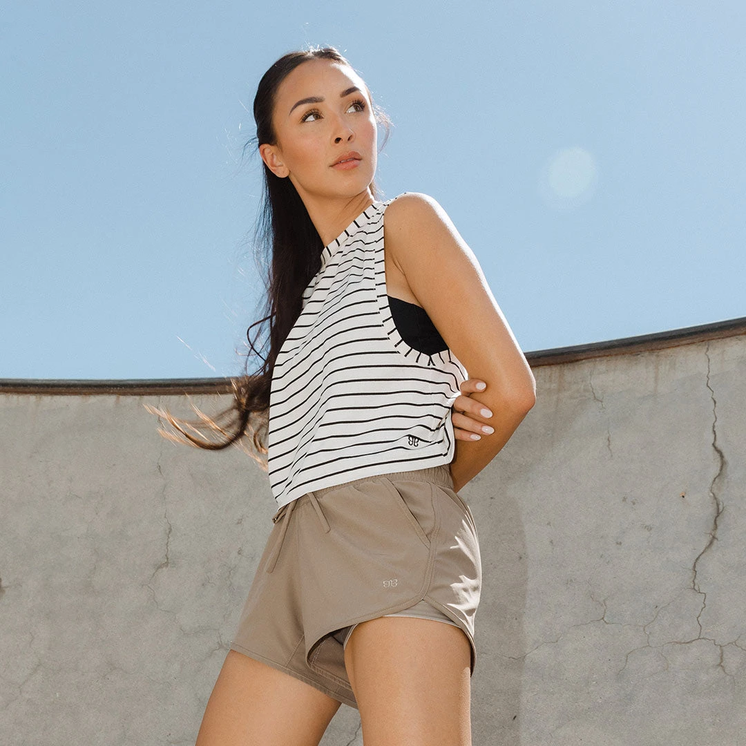 Venus Tank, Black Venice Stripe 4 Venus Tank, Black Venice Stripe - Image 2