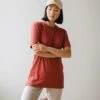 Oversized Tee, Pale Brick -Albionfit Store 369A2616finnal 1