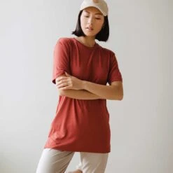 Oversized Tee, Pale Brick