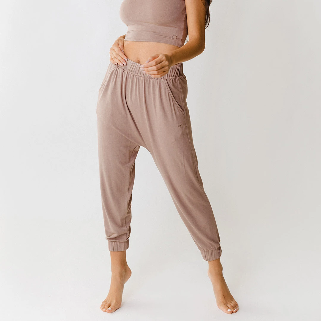 Serenity Harem Joggers, Mocha 13 Serenity Harem Joggers, Mocha - Image 11