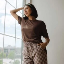 Oversized Tee, Cocoa -Albionfit Store 369A2893final e4f96efb aa15 447e 92da 63f8e7e14282