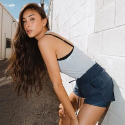 Indigo Lunge Shorts -Albionfit Store 369A2990final