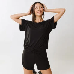 Serenity Shorts, Black 15 Serenity Shorts, Black -Albionfit Store 369A2992final