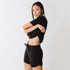 Serenity Shorts, Black 13 Serenity Shorts, Black -Albionfit Store 369A3031final 1