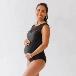 The Maria, Black Mesh One-Piece Swimsuit -Albionfit Store 369A3031final