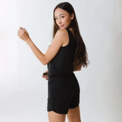 Serenity Tank Romper, Black 19 Serenity Tank Romper, Black -Albionfit Store 369A3228final 1