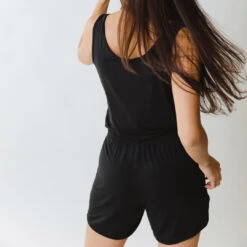 Serenity Tank Romper, Black 20 Serenity Tank Romper, Black -Albionfit Store 369A3252final 1