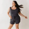 Serenity Tank Romper, Storm -Albionfit Store 369A3460final 1