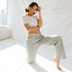 Waffle Loungers, Charcoal -Albionfit Store 369A3566final