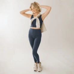 Intention Flow Leggings, Navy -Albionfit Store 369A3599final copy