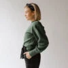 Atlas Ribbed Sweater, Emerald