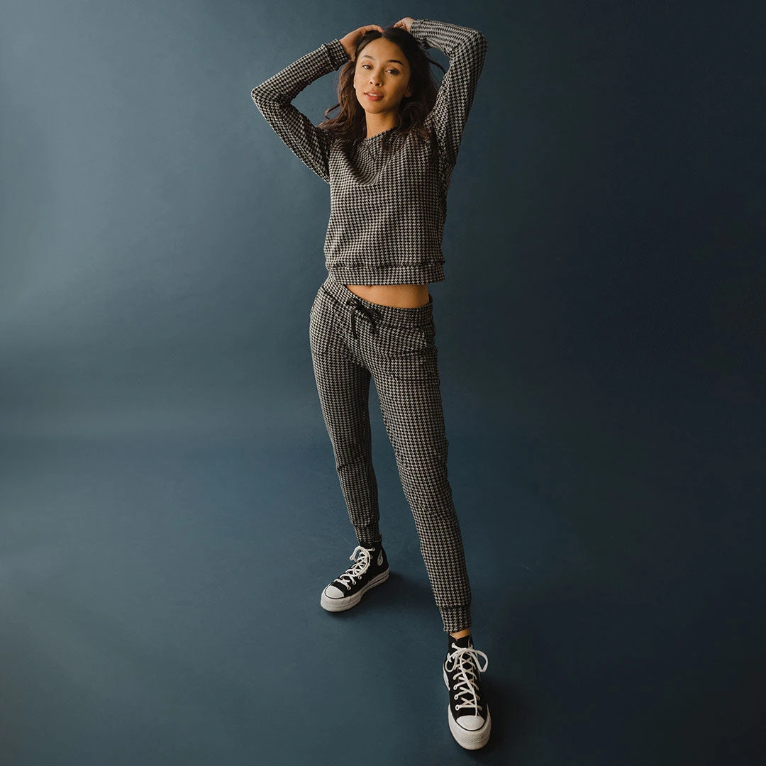 At Ease Joggers, Houndstooth 4 At Ease Joggers, Houndstooth - Image 2