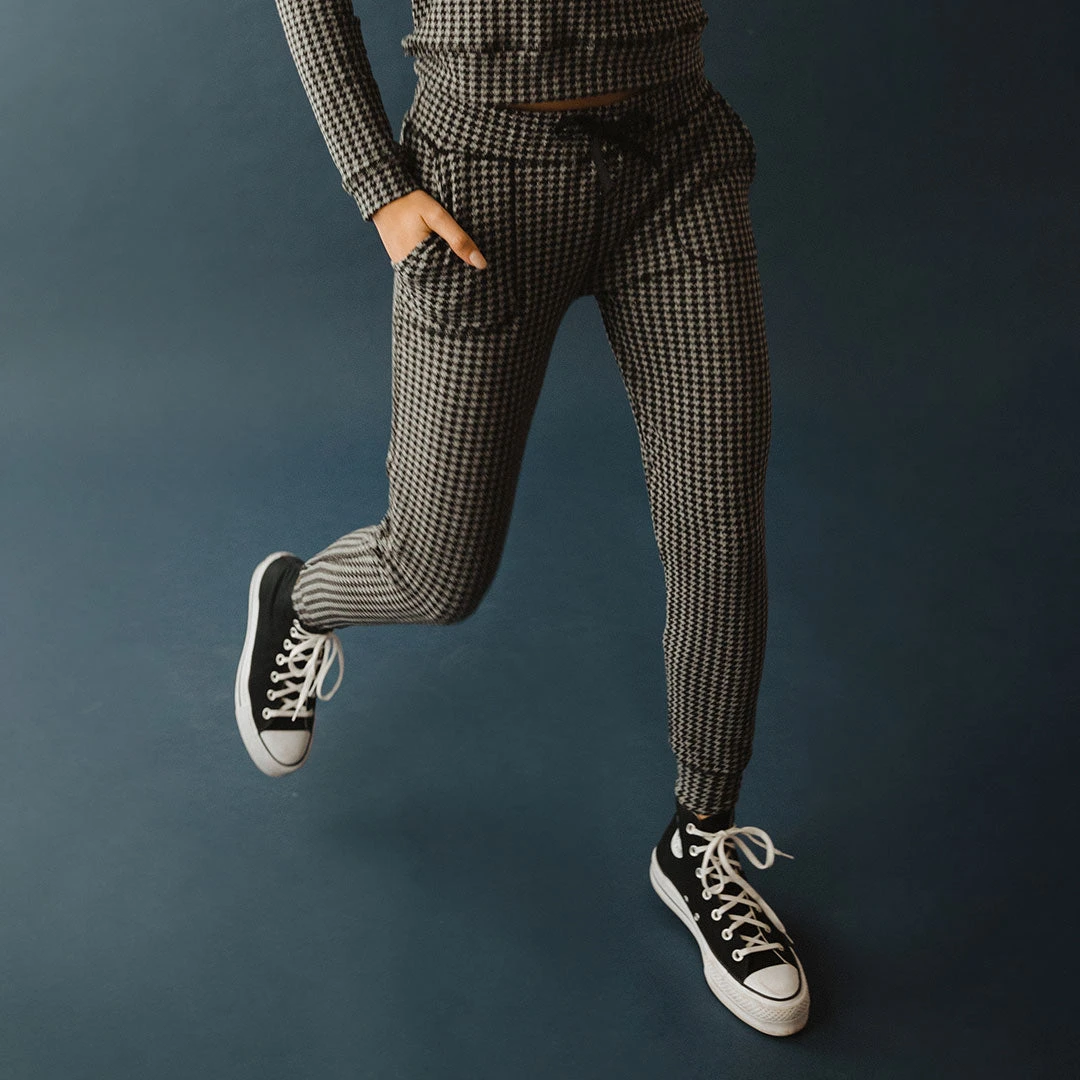 At Ease Joggers, Houndstooth 7 At Ease Joggers, Houndstooth - Image 5