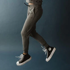 At Ease Joggers, Houndstooth 10 At Ease Joggers, Houndstooth -Albionfit Store 369A3795final 2