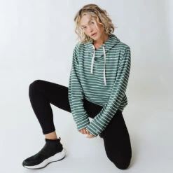 City Pullover, Hunter Green -Albionfit Store 369A4028final