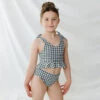 Mini Tied-Up Tankini Set, Houndstooth -Albionfit Store 369A4285final