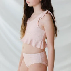 Mini Tied-Up Tankini Set, Pink Checkers 8 Mini Tied-Up Tankini Set, Pink Checkers -Albionfit Store 369A4311final