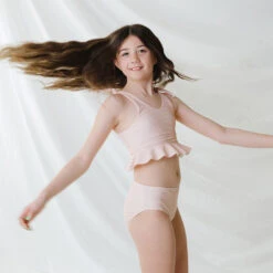 Mini Tied-Up Tankini Set, Pink Checkers 9 Mini Tied-Up Tankini Set, Pink Checkers -Albionfit Store 369A4342final