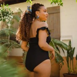 The Lady One-Piece, Black -Albionfit Store 369A4465final