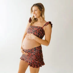 Pink Ditzy High-Waisted Swim Skirt -Albionfit Store 369A4580final 091d8ab4 6424 4277 b758 2b0eb9135c26