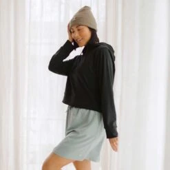 Intention Hoodie, Black -Albionfit Store 369A4602final