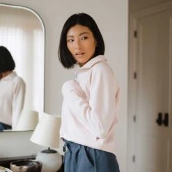 Oxford Zip-Up, Blush -Albionfit Store 369A4684final 80b4bde7 5972 4721 ac21 b97d047c9c3c