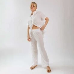 Cabana Pants, White 19 Cabana Pants, White -Albionfit Store 369A4706final