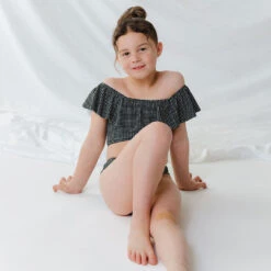 Mini Wave Two-Piece Set, Black Checkers -Albionfit Store 369A4729final 1