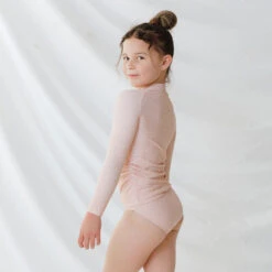 Mini Rash Guard Two-Piece Set, Pink Checkers -Albionfit Store 369A4932final