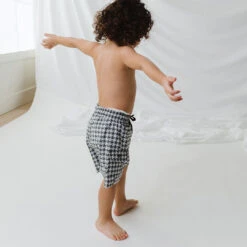 Houndstooth Jr. Swim Trunks -Albionfit Store 369A5002final 1