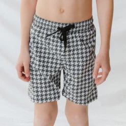 Houndstooth Jr. Swim Trunks -Albionfit Store 369A5039final 1